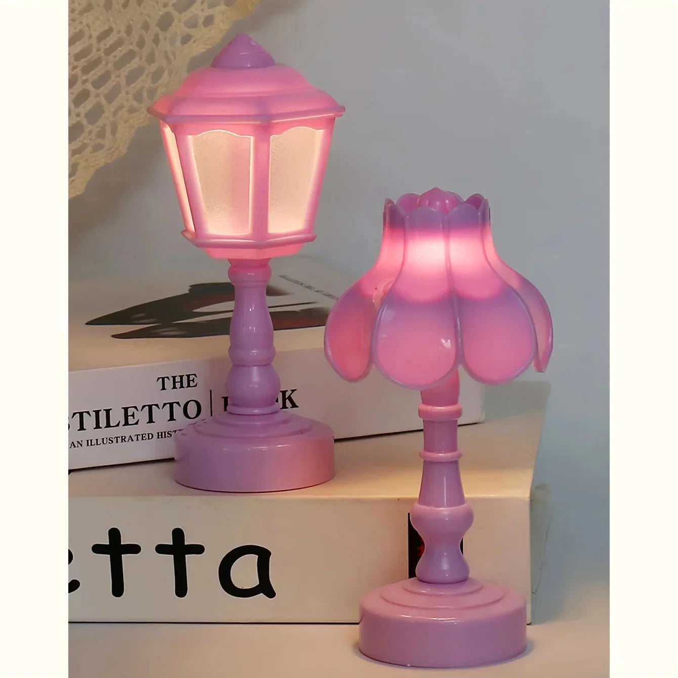 Geometric Flower Bud LED Touch Table Lamp | Cordless Night Light