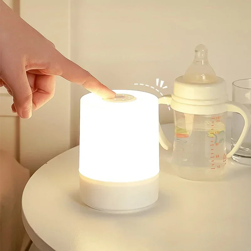 Dimmable LED Bedside Touch Lamp | Rechargeable Night Light for Bedroom